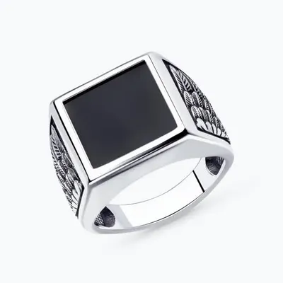 Кольцо из серебра с наношпинелью из серебро