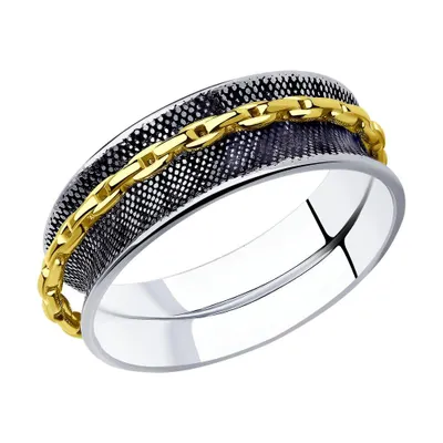 Кольцо из золочёного серебра из серебро