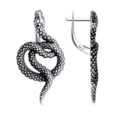 Серьги из серебра из серебро