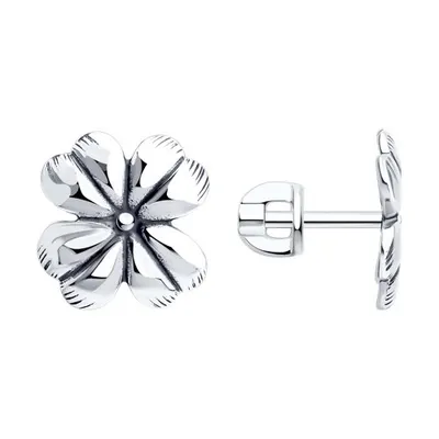 Серьги из серебра из серебро