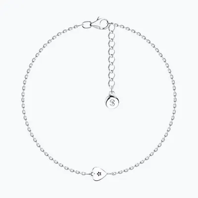 Браслет из серебра с фианитом из серебро