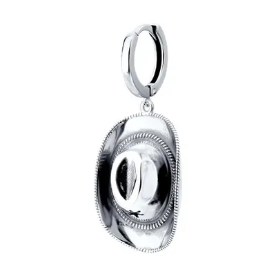 Серьга из серебра из серебро