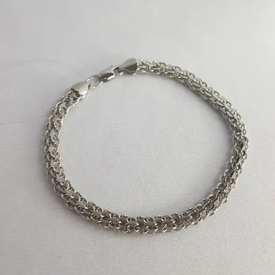 Браслет из серебра с алмазной гранью из серебро