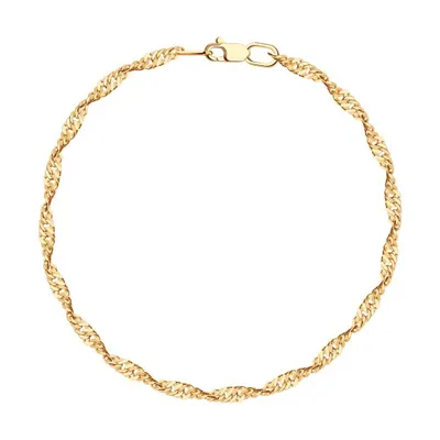 Браслет из золочёного серебра из серебро