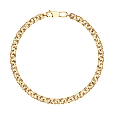 Бисмарк ручной вязки из золоченого серебра из серебро