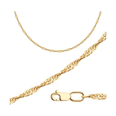 Цепь из золоченого серебра из серебро