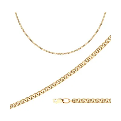 Позолоченная цепочка ручной вязки из серебро