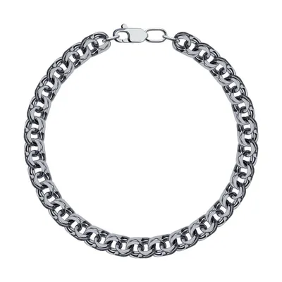 Браслет из серебра с алмазной гранью из серебро